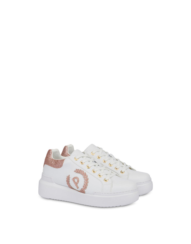 Pollini Sneakers Carrie Con Glitter Bianco/antico Online
