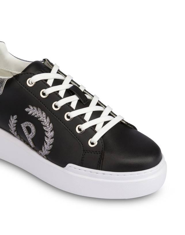 Pollini Sneakers Carrie Con Glitter Nero/acciaio Outlet