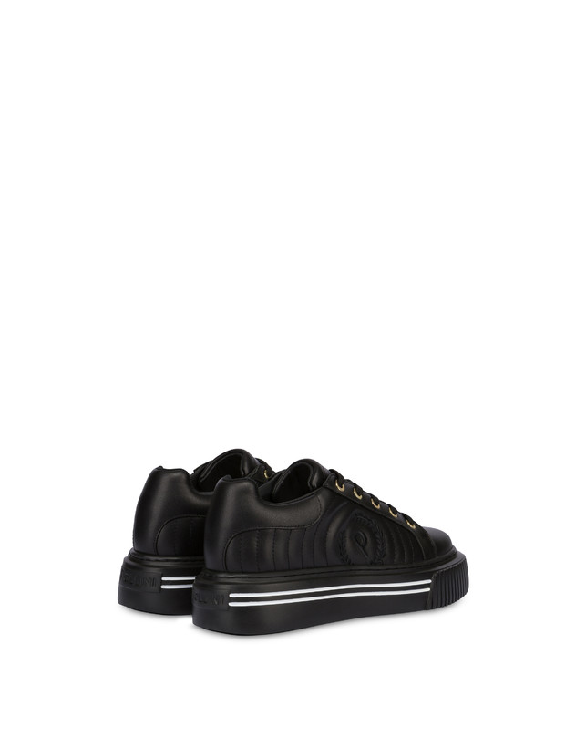 Pollini Sneakers In Vitello Doona Nero Saldi