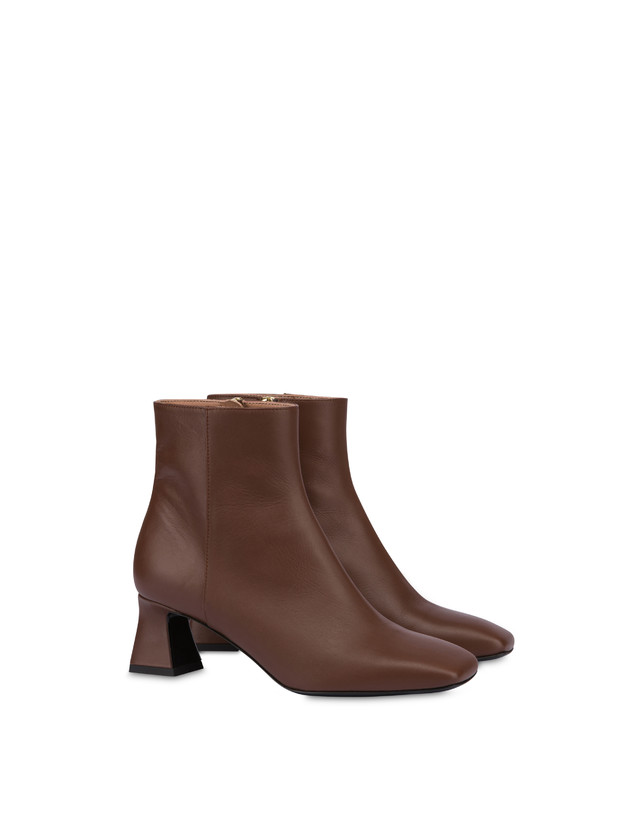Pollini Stivaletti In Nappa Nina Legno Saldi Di Fabbrica