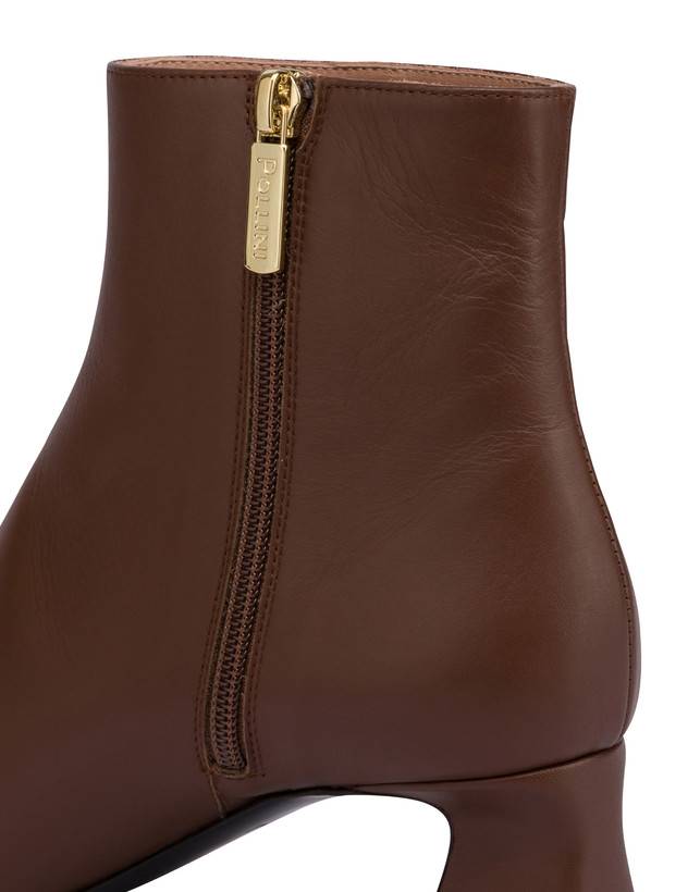 Pollini Stivaletti In Nappa Nina Legno Saldi Di Fabbrica