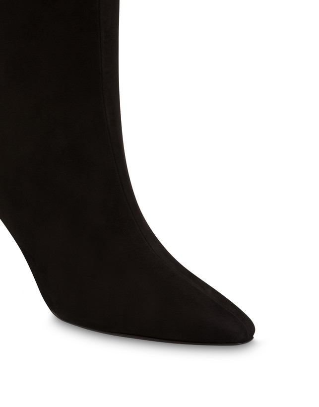 Pollini Stivali In Camoscio Sissi Nero In Saldo