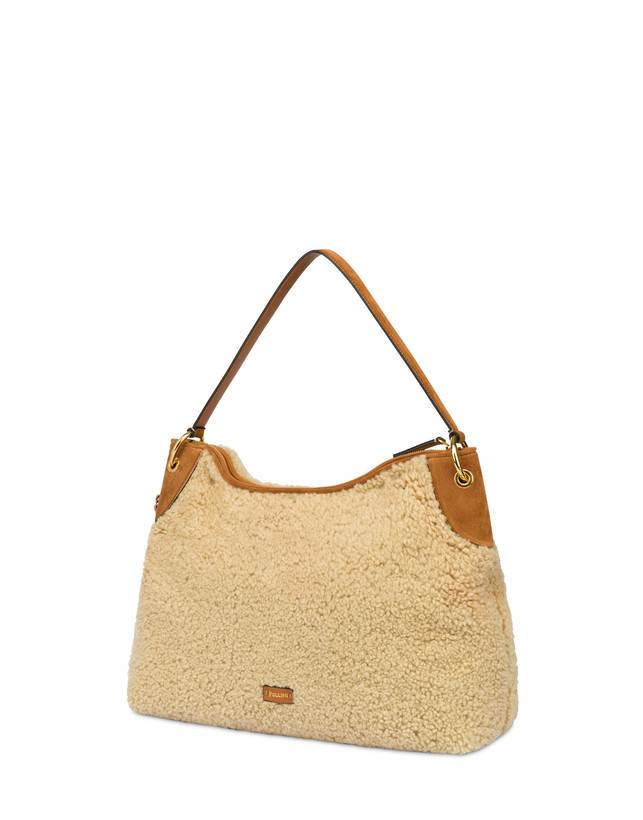 Pollini Hobo Bag In Montone E Crosta Anjia Italia