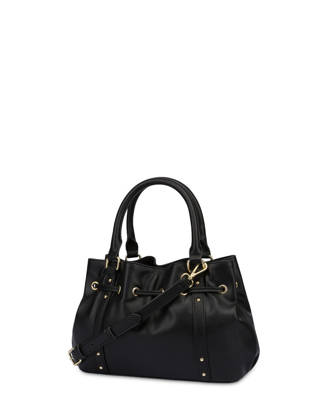 Pollini Piccola Borsa In Nappa Serena Nero/nero Qualità Garantita