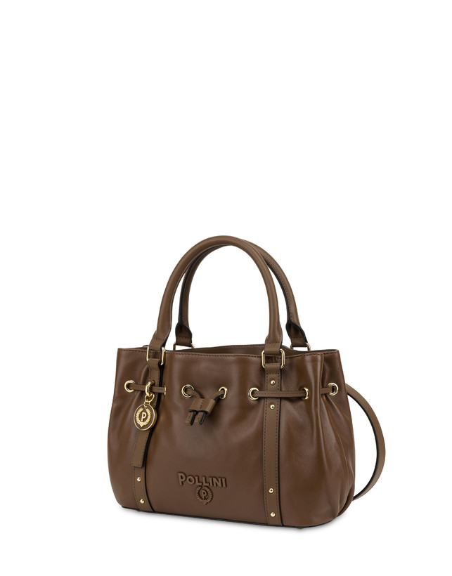 Pollini Piccola Borsa In Nappa Serena Marrone/marrone Negozi Online