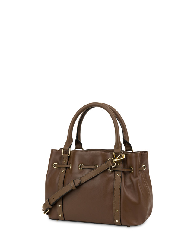 Pollini Piccola Borsa In Nappa Serena Marrone/marrone Negozi Online