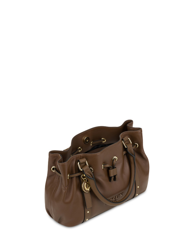 Pollini Piccola Borsa In Nappa Serena Marrone/marrone Negozi Online