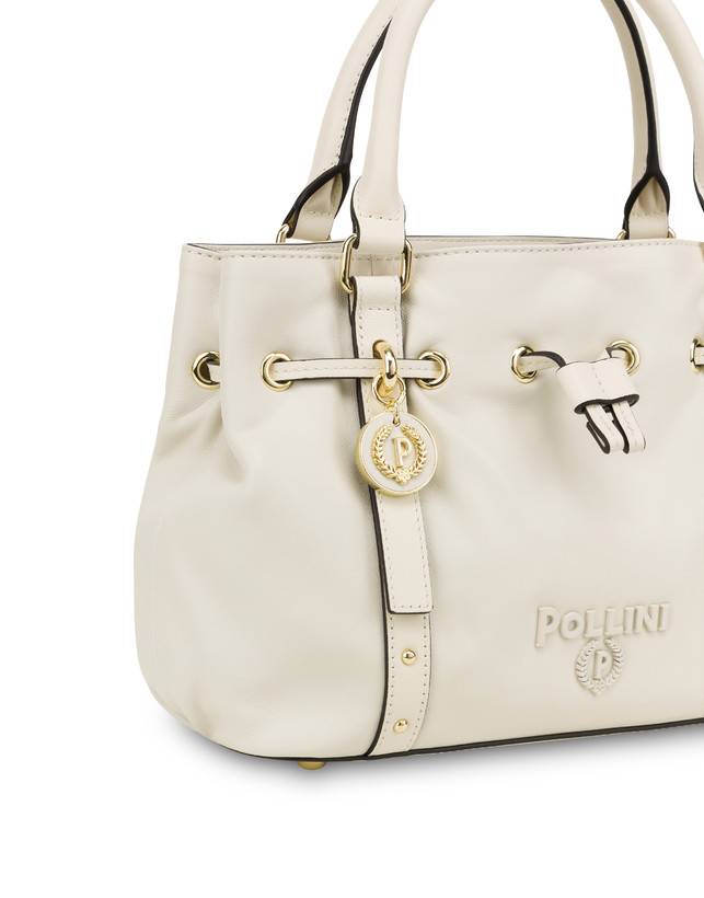 Pollini Piccola Borsa In Nappa Serena Avorio/avorio Acquista Ora