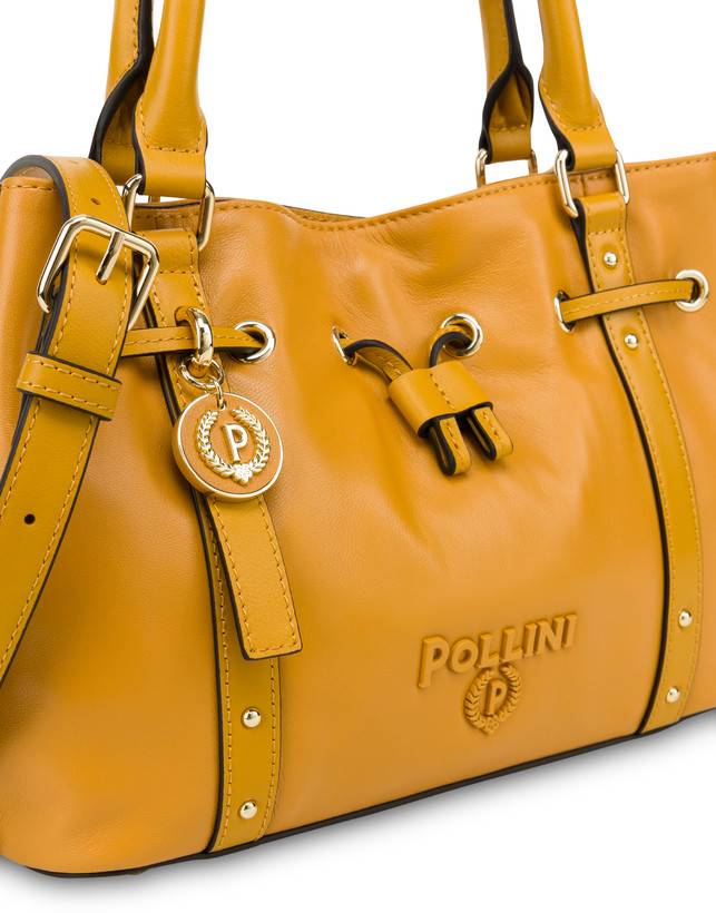 Pollini Piccola Borsa In Nappa Serena Mostarda/mostarda Consegna Veloce