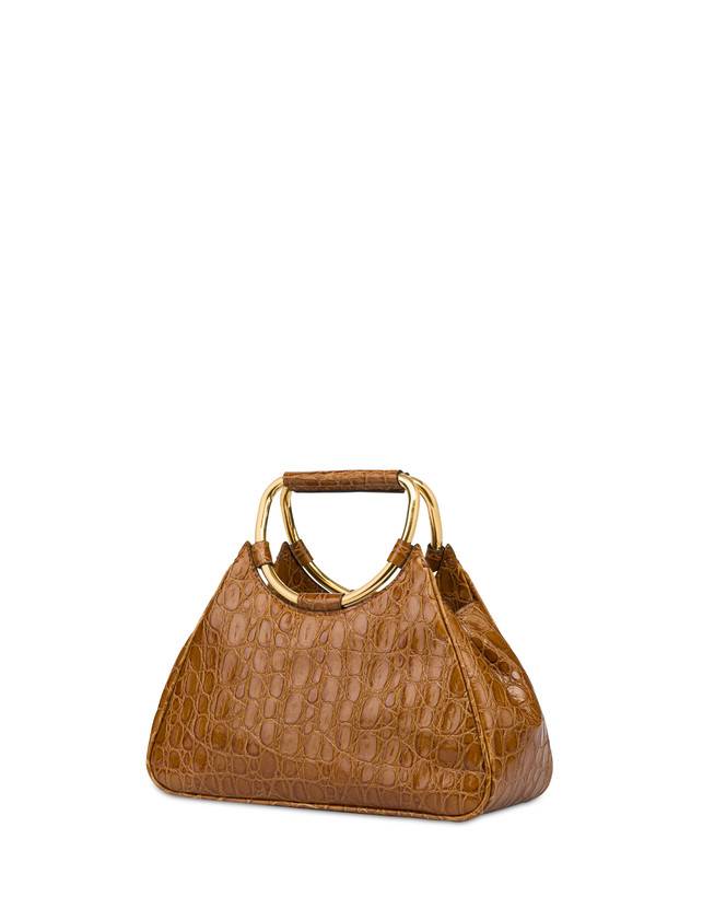 Pollini Clutch In Vitello Stampa Cocco Armour Prezzo Ridotto