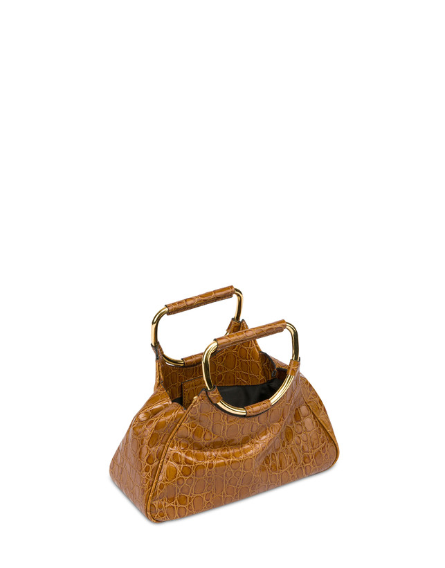 Pollini Clutch In Vitello Stampa Cocco Armour Prezzo Ridotto