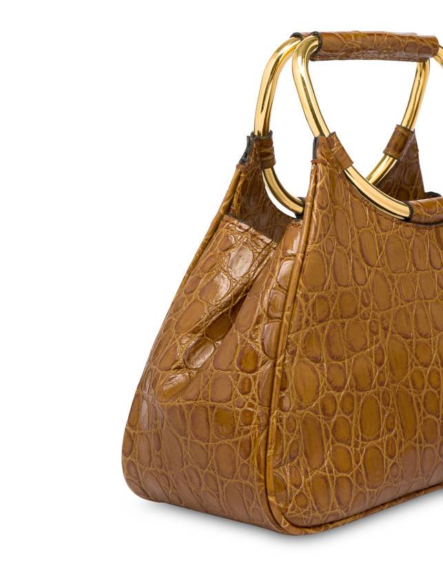 Pollini Clutch In Vitello Stampa Cocco Armour Prezzo Ridotto