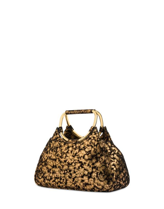 Pollini Clutch In Camoscio Effetto Dorato Armour Sottocosto