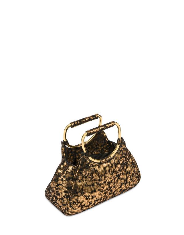 Pollini Clutch In Camoscio Effetto Dorato Armour Sottocosto