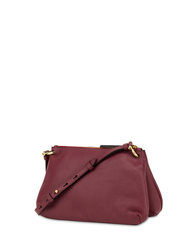 Pollini Borsa A Tracolla In Vitello Bottalato Double Marlene Presa