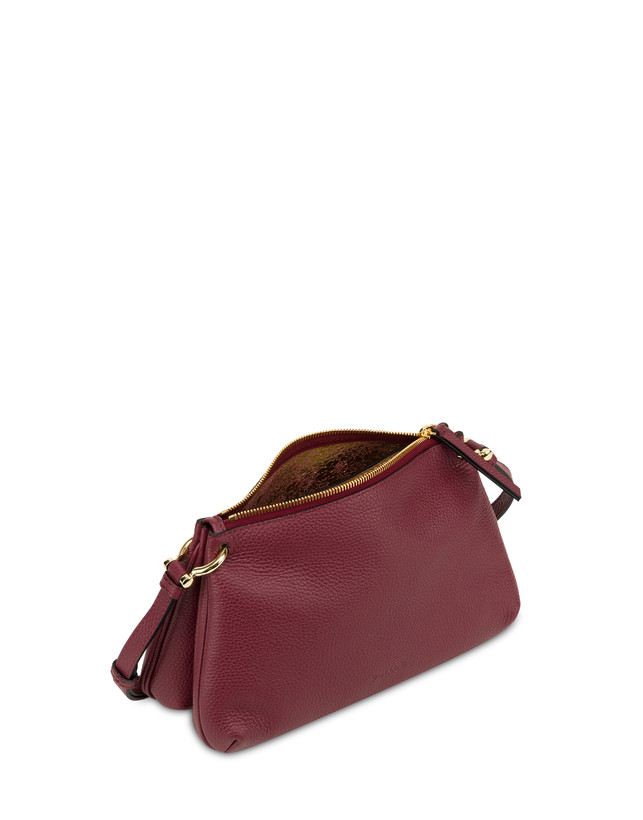 Pollini Borsa A Tracolla In Vitello Bottalato Double Marlene Presa