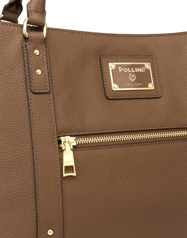 Pollini Borsa Doppio Manico Serena Marrone Outlet