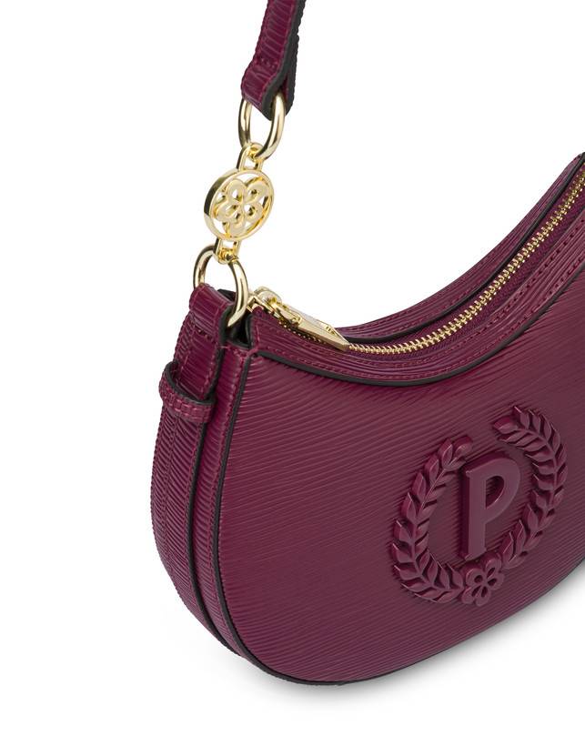 Pollini Hobo Bag Mini Ibis Burgundy Saldi Di Fabbrica