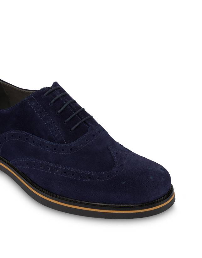 Pollini Derby In Crosta Con Broguering Corinto Blu 2025