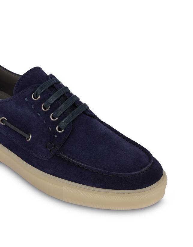 Pollini Scarpa Da Barca In Crosta Holiday Blu Offerta