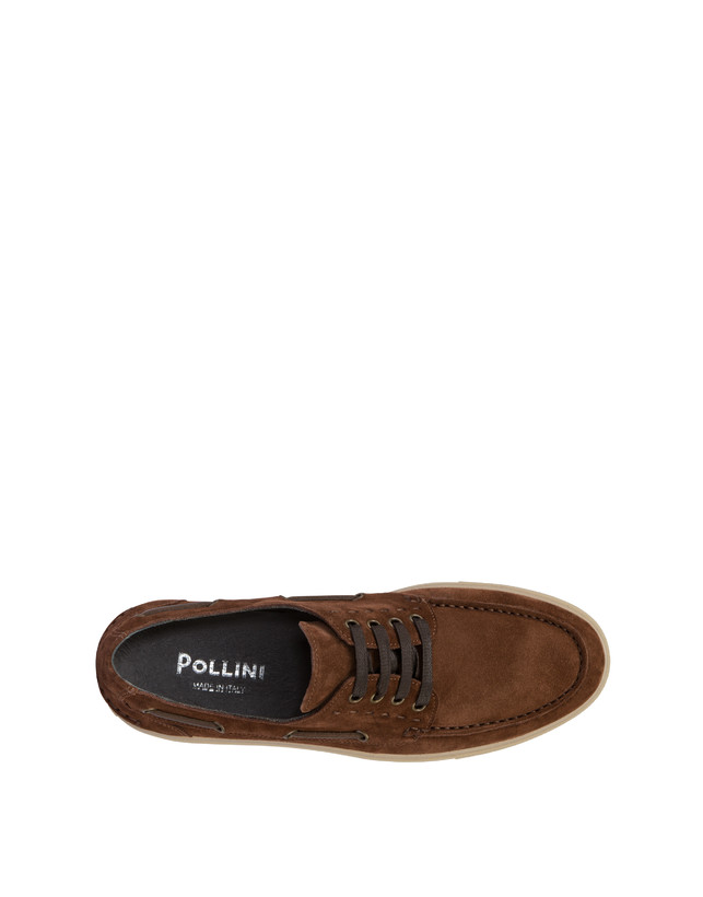 Pollini Scarpa Da Barca In Crosta Holiday Marrone Acquista Ora
