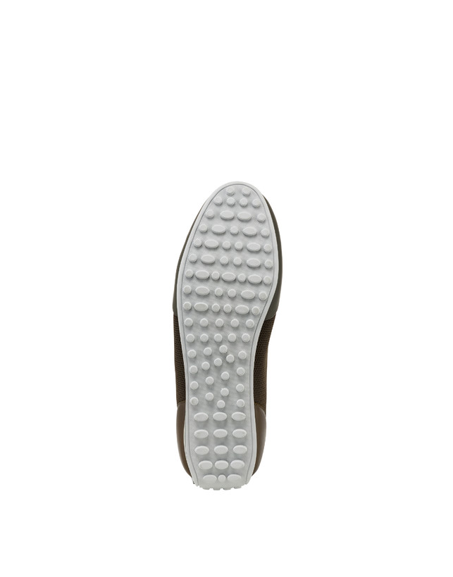 Pollini Sneakers In Vitello E Rete Sporty Driver Militare/militare/militare Affare Del Giorno