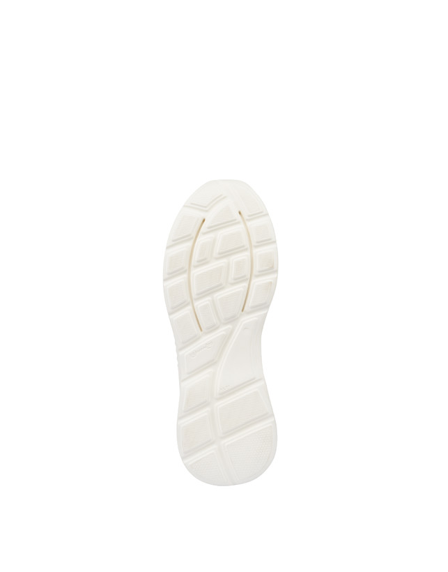 Pollini Sneakers In Nylon E Pelle Sfera Bianco/bianco/bianco/bianco/bianco/bianco Vendita Economica