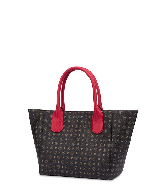Pollini Tote Bag Medium Heritage Flowers Nero/rosso Novità