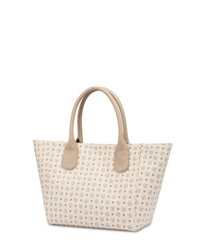Pollini Tote Bag Medium Heritage Flowers Avorio/ghiaccio Sconto