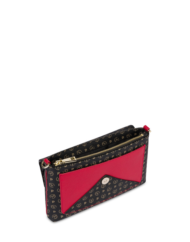 Pollini Borsa A Spalla Heritage Logo Classic Nero/lacca Offerta