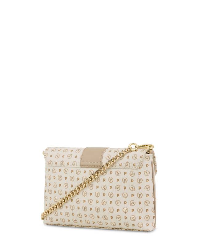 Pollini Borsa A Spalla Heritage Logo Classic Avorio/ghiaccio Economico