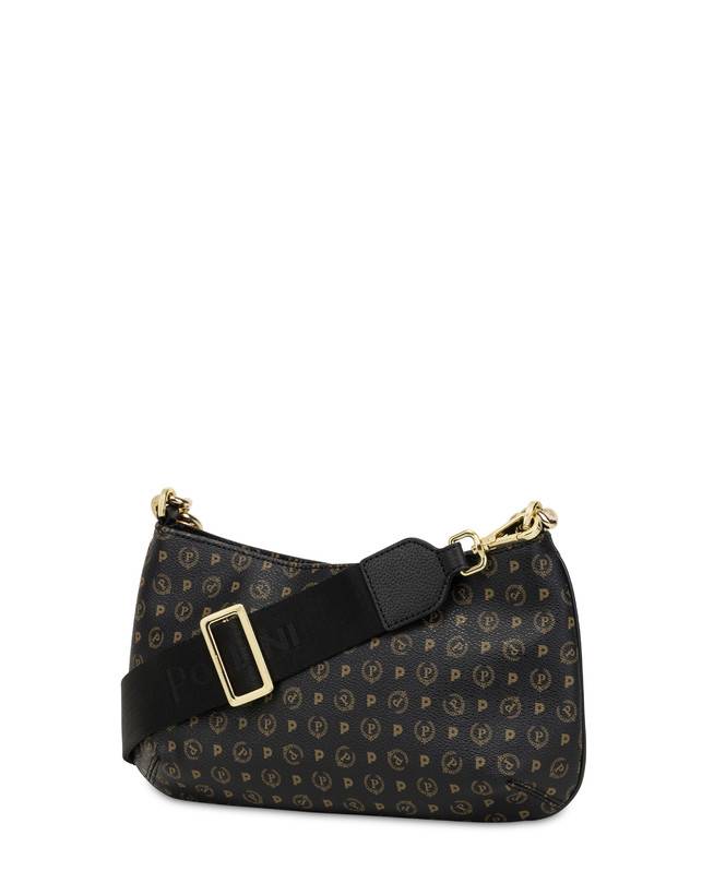 Pollini Borsa A Tracolla Heritage Logo Classic Nero/nero Flash Sale