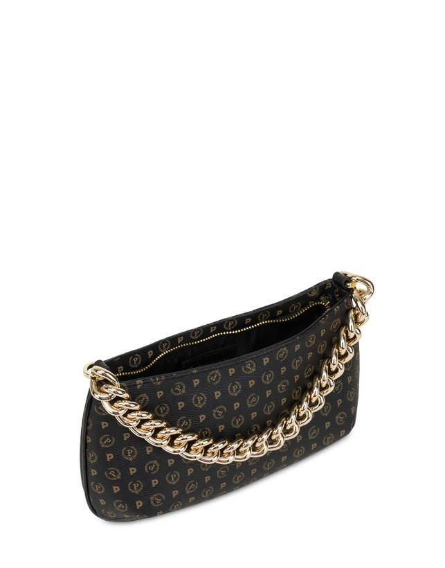 Pollini Borsa A Tracolla Heritage Logo Classic Nero/nero Flash Sale
