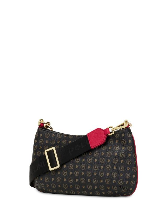 Pollini Borsa A Tracolla Heritage Logo Classic Nero/lacca Shopping online
