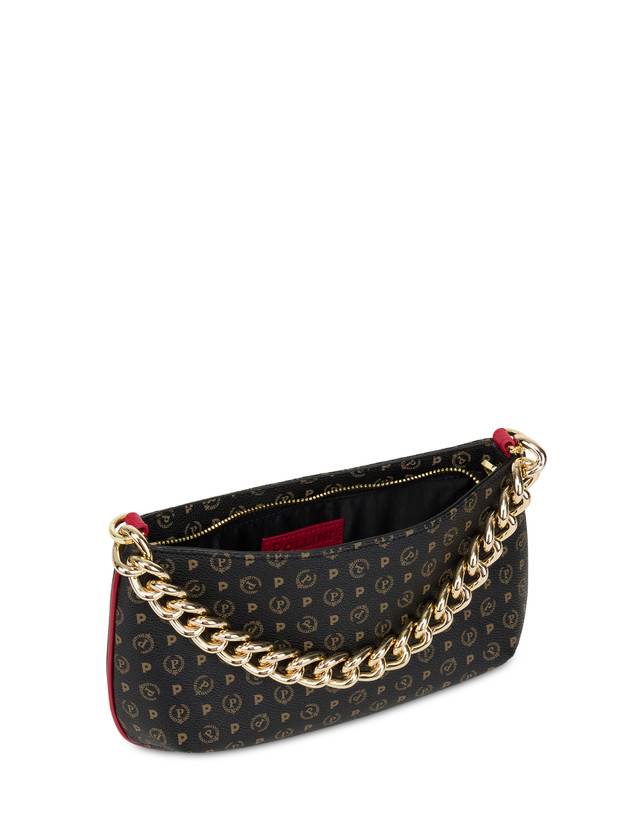 Pollini Borsa A Tracolla Heritage Logo Classic Nero/lacca Shopping online