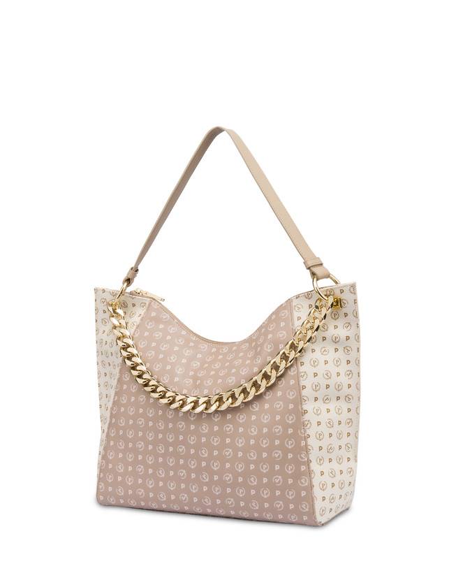 Pollini Tote Bag In Pvc Heritage Soft Touch Avorio/beige/ghiaccio Black Friday