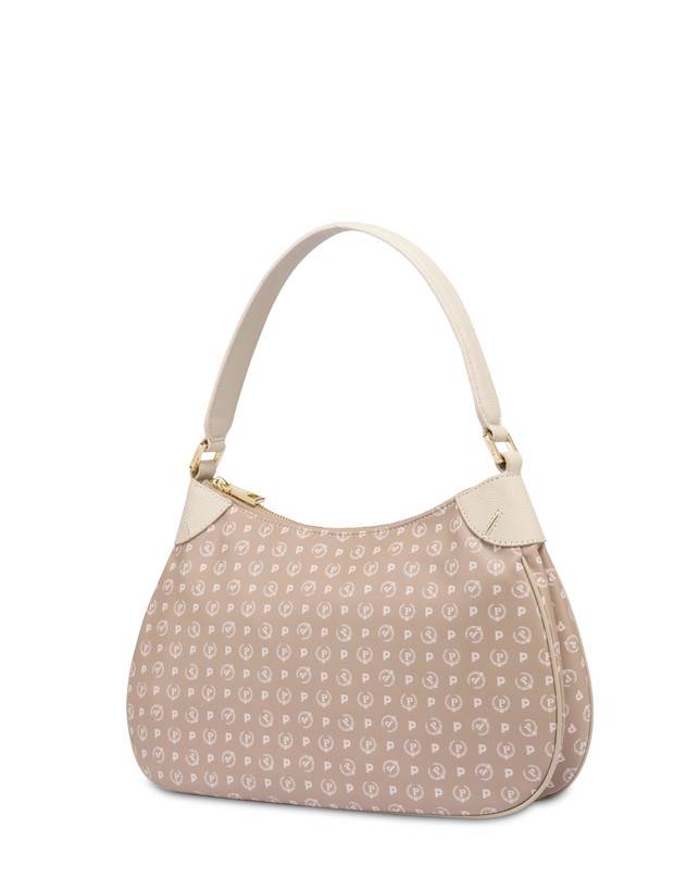 Pollini Borsa A Spalla In Pvc Heritage Soft Touch Beige/avorio Cyber Monday