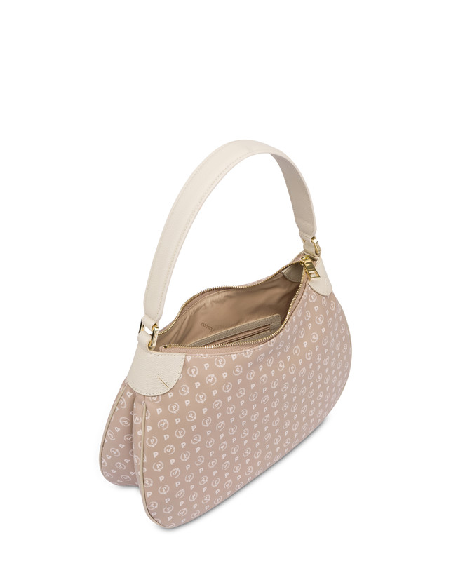 Pollini Borsa A Spalla In Pvc Heritage Soft Touch Beige/avorio Cyber Monday