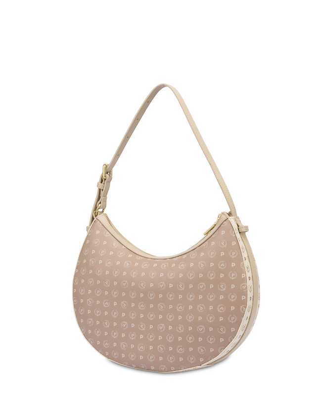 Pollini Hobo Bag In Pvc Heritage Soft Touch Avorio/beige/ghiaccio Offerta per la Festa della Mamma