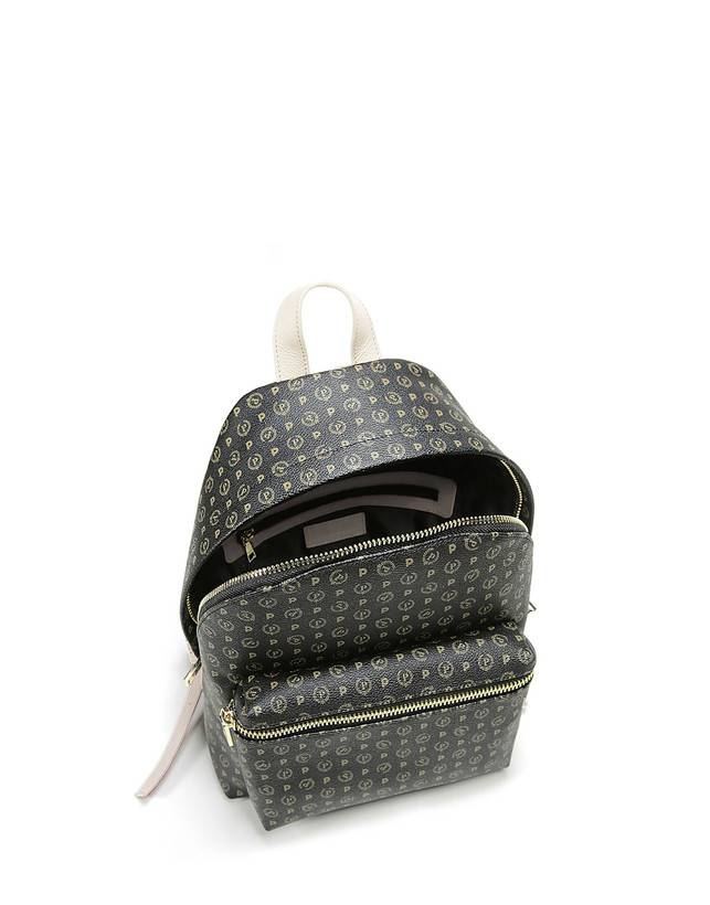 Pollini Zaino Heritage Logo Classic Nero/avorio Online Outlet