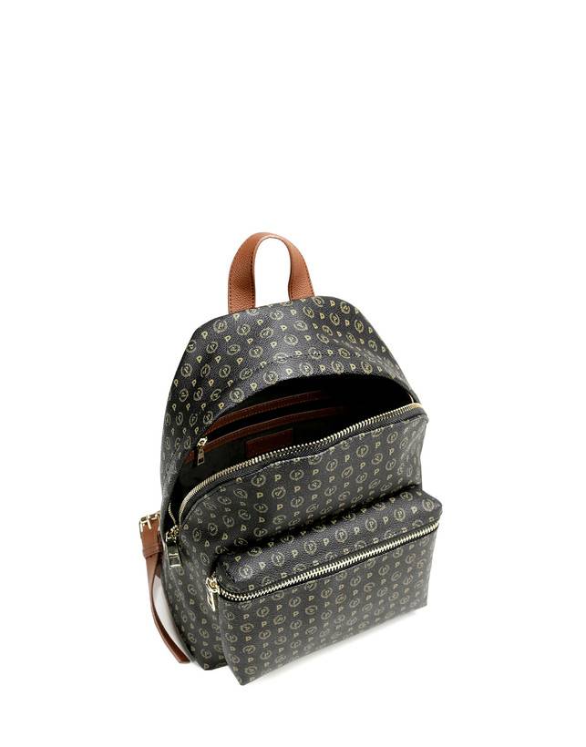 Pollini Zaino Heritage Logo Classic Nero/marrone Offerte esclusive