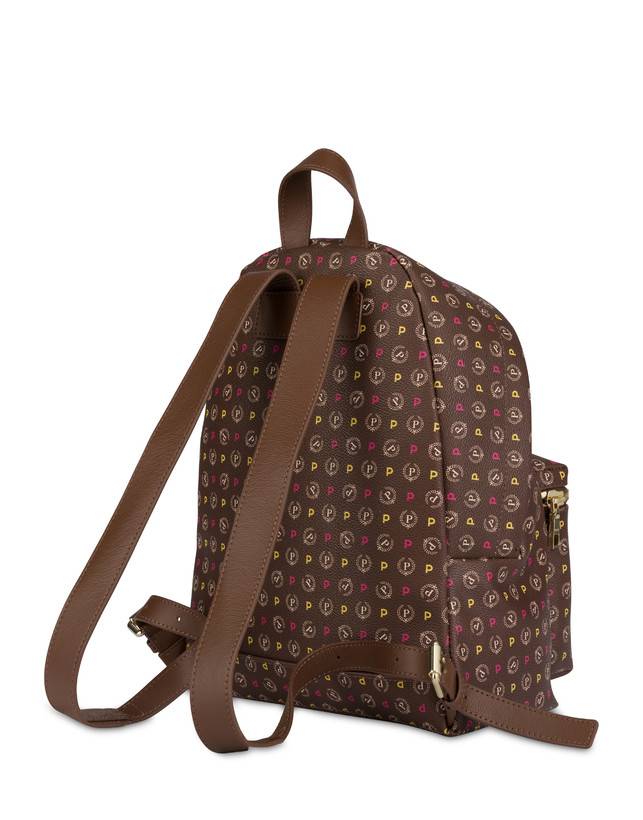 Pollini Zaino Heritage Logo Classic Multicolor/marrone Grandi sconti