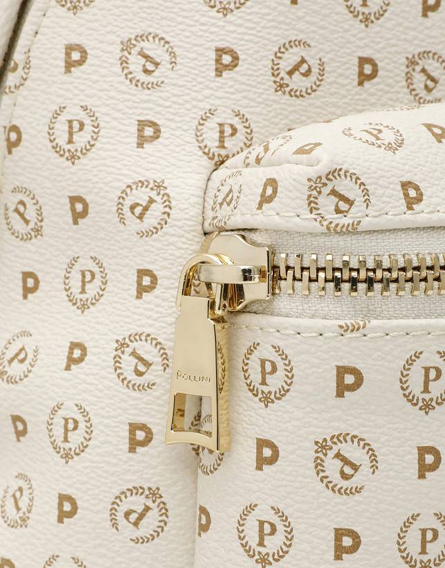 Pollini Zaino Heritage Logo Classic Avorio/lacca Bestseller