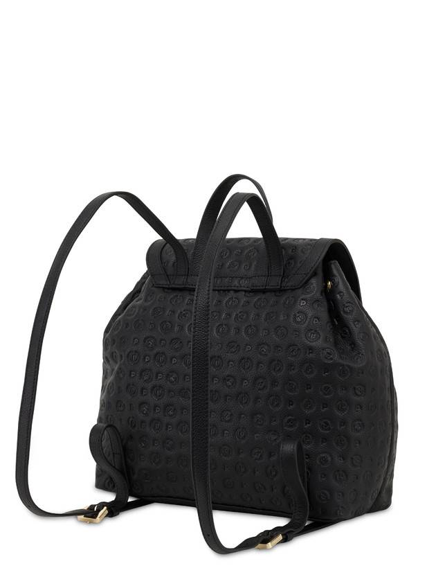 Pollini Zaino Heritage Logo Embossed Nero Prezzo basso