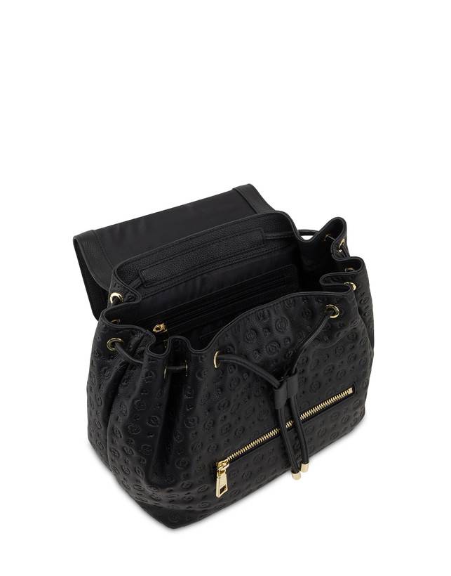 Pollini Zaino Heritage Logo Embossed Nero Prezzo basso