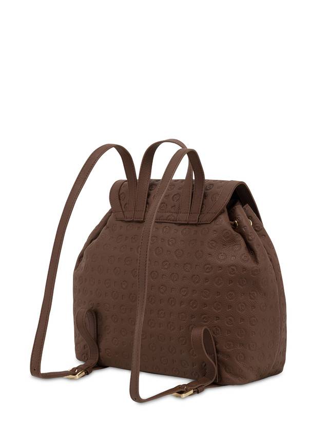 Pollini Zaino Heritage Logo Embossed Marrone Super Saving Price