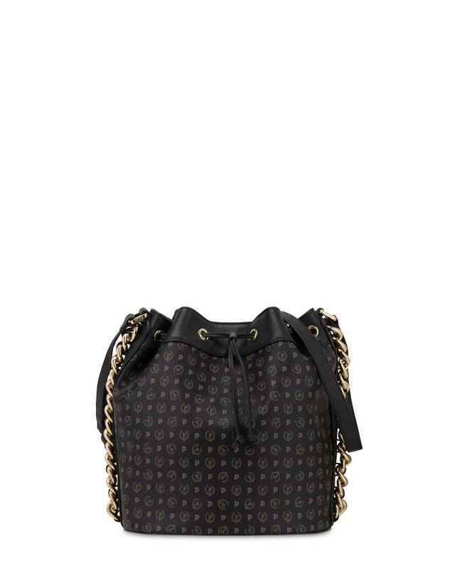 Pollini Borsa A Secchiello Heritage Logo Classic Nero/nero Promozione temporanea