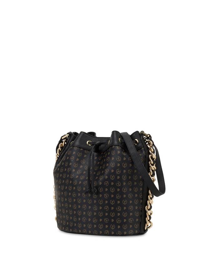 Pollini Borsa A Secchiello Heritage Logo Classic Nero/nero Promozione temporanea