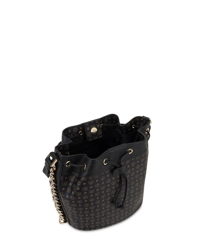 Pollini Borsa A Secchiello Heritage Logo Classic Nero/nero Promozione temporanea