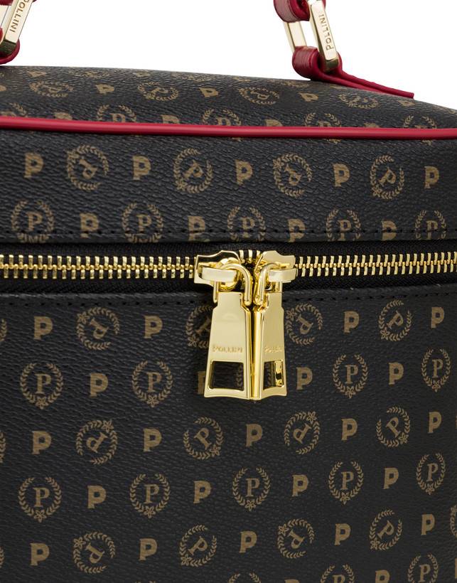 Pollini Borsa Beauty Piccola Heritage Logo Classic Nero/lacca Only for today